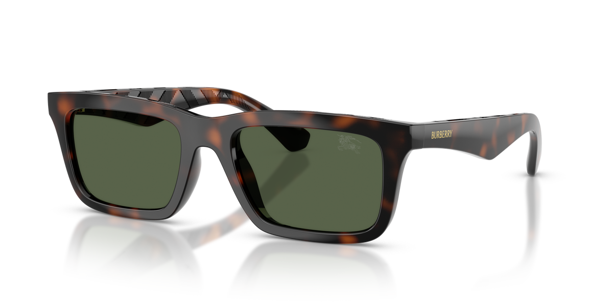 Burberry BE4475U Sunglasses in 30029A Dark Havana / Dark Green Polarized lens