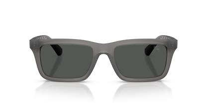 Burberry BE4475U Sunglasses in 421387 Matte Grey / Dark Grey lens, front view