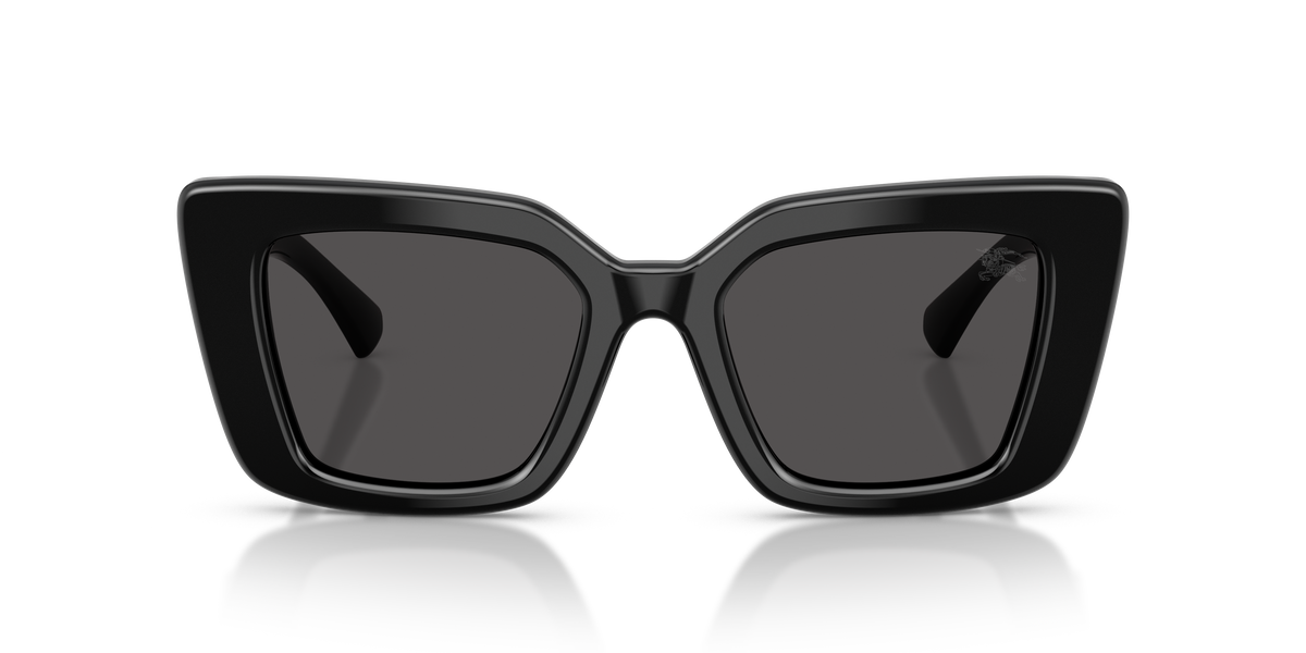 Burberry BE4476 Sunglasses in 300187 Black / Dark Grey lens, front view