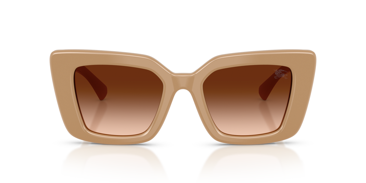 Burberry BE4476 Sunglasses in 399074 Beige / Brown Gradient lens, front view