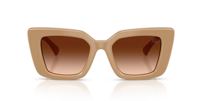 Burberry BE4476 Sunglasses in 399074 Beige / Brown Gradient lens, front view