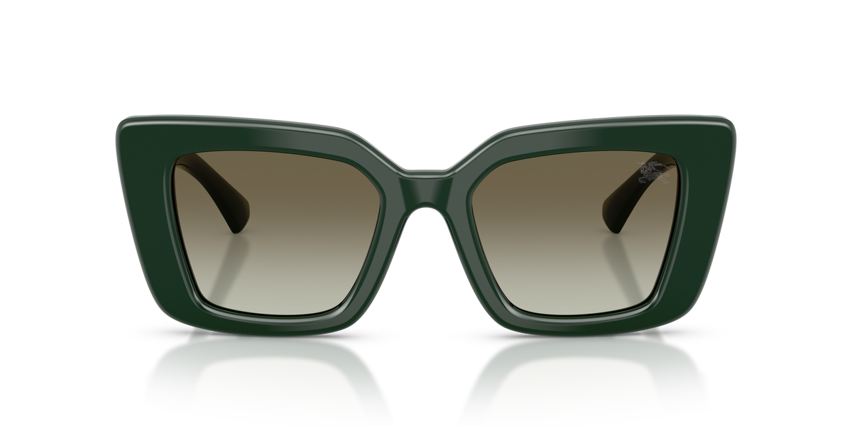 Burberry BE4476 Sunglasses in 42038E Green / Green Gradient lens, front view