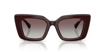 Burberry BE4476 Sunglasses in 42048G Bordeaux / Grey Gradient lens, front view