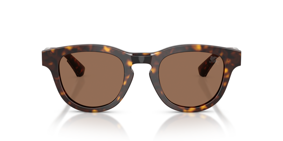 Burberry BE4477 Sunglasses in 420573 Dark Havana / Dark Brown lens, front view
