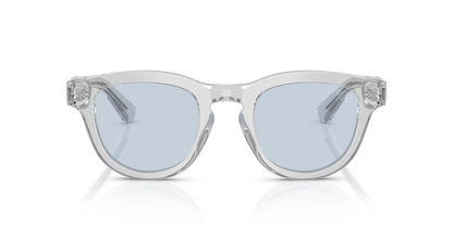 Burberry BE4477 Sunglasses in 421072 Grey / Azure lens, front view