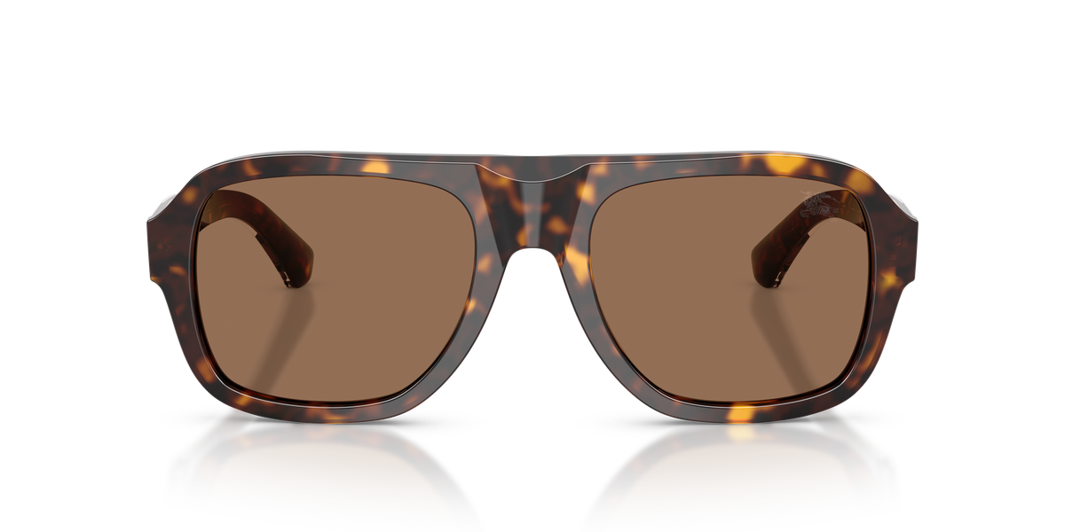 Burberry BE4478 Sunglasses in 420573 Dark Havana / Dark Brown lens, front view
