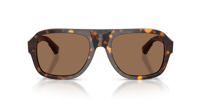 Burberry BE4478 Sunglasses in 420573 Dark Havana / Dark Brown lens, front view