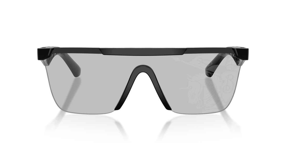 Burberry BE4480D Sunglasses in 300169 Black / Light Grey Tampo Silver lens, front view