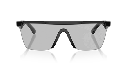 Burberry BE4480D Sunglasses in 300169 Black / Light Grey Tampo Silver lens, front view