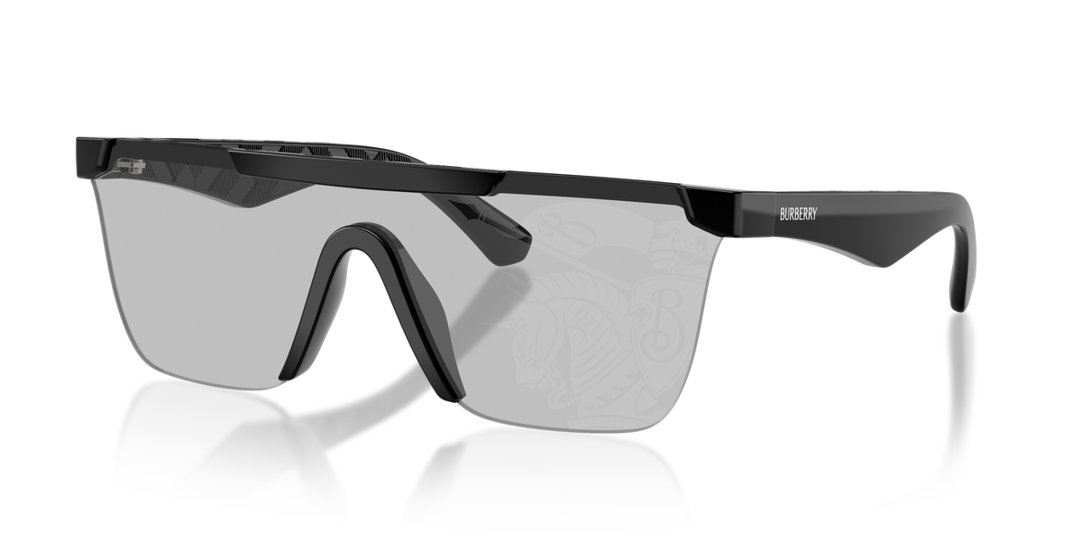 Burberry BE4480D Sunglasses in 300169 Black / Light Grey Tampo Silver lens