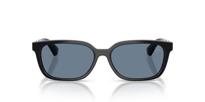 Burberry BE4481D Sunglasses in 30012V Black / Dark Blue Polarized lens, front view