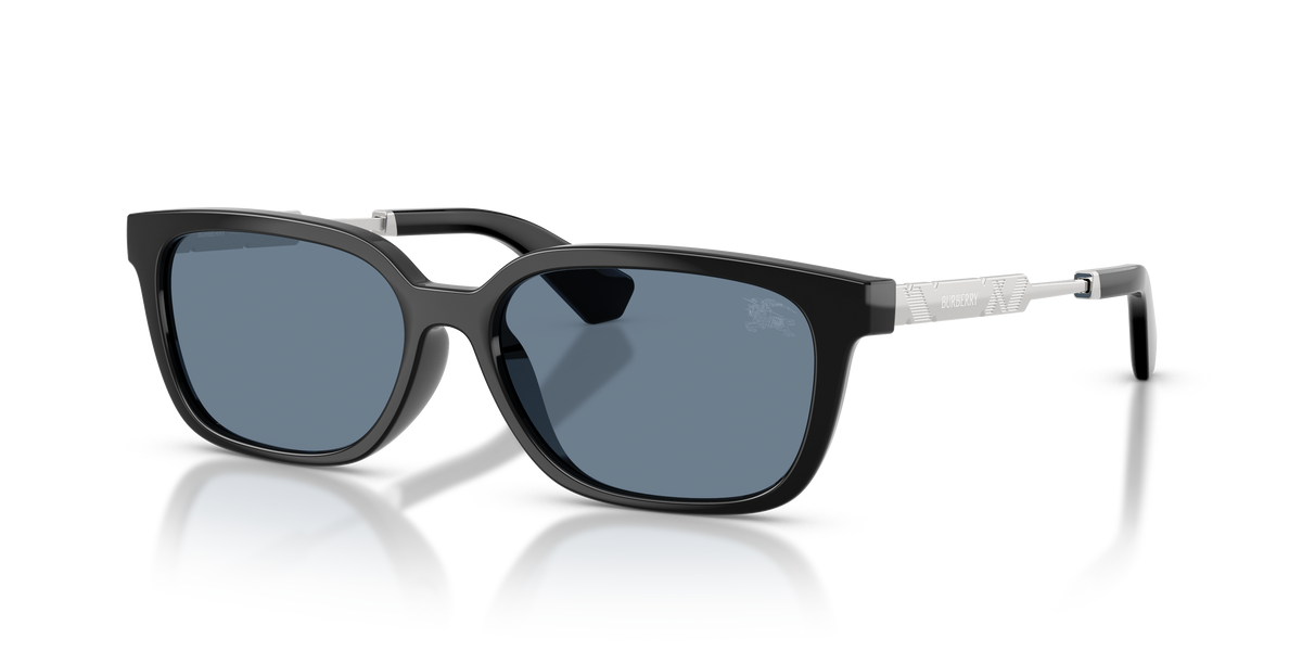 Burberry BE4481D Sunglasses in 30012V Black / Dark Blue Polarized lens