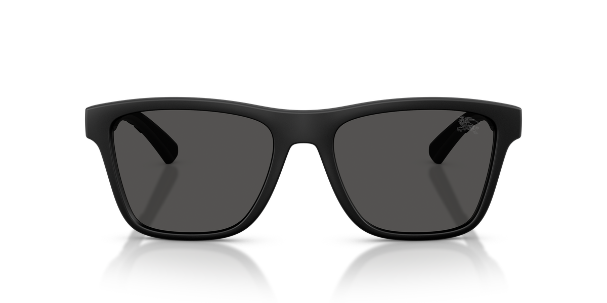 Burberry BE4482U Sunglasses in 346487 Matte Black / Dark Grey lens, front view