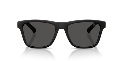 Burberry BE4482U Sunglasses in 346487 Matte Black / Dark Grey lens, front view