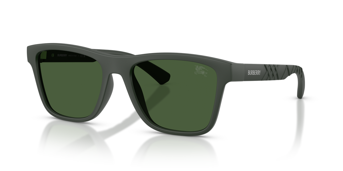 Burberry BE4482U Sunglasses in 423271 Matte Green / Dark Green lens