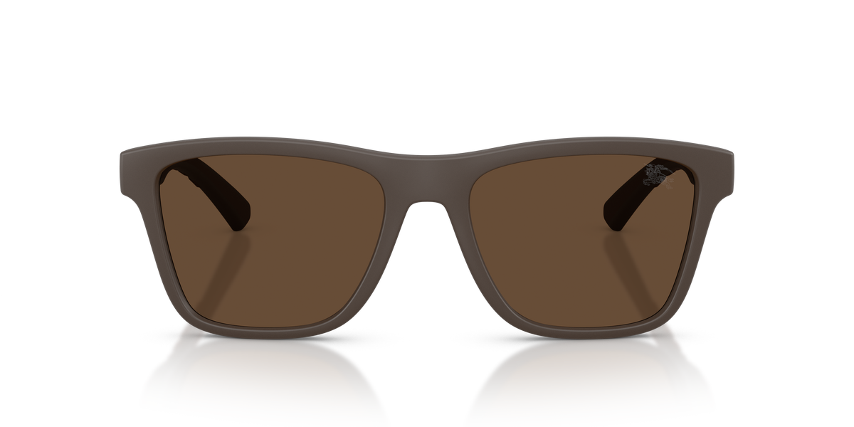 Burberry BE4482U Sunglasses in 423473 Matte Brown / Dark Brown lens, front view