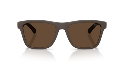Burberry BE4482U Sunglasses in 423473 Matte Brown / Dark Brown lens, front view