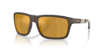 Burberry BE4483 Sunglasses in 42345A Matte Brown / Marrone Specchio Oro lens