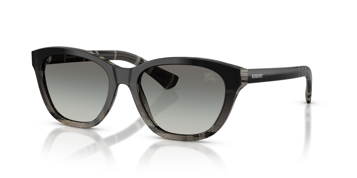 Burberry BE4486 Sunglasses in 42008G Check Gradient Grey / Grey Gradient lens