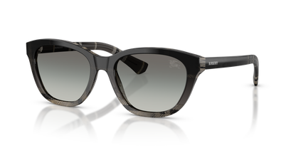 Burberry BE4486 Sunglasses in 42008G Check Gradient Grey / Grey Gradient lens