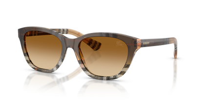 Burberry BE4486 Sunglasses in 420213 Check Gradient Sand / Brown Gradient lens