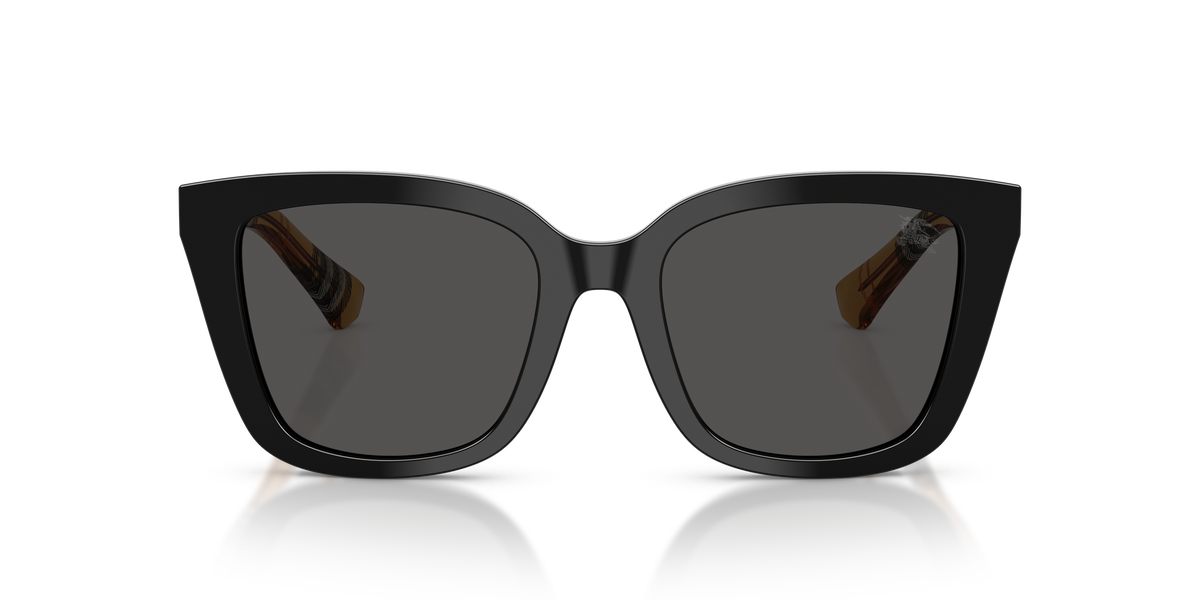 Burberry BE4487 Sunglasses in 416187 Black / Dark Grey lens, front view