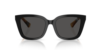 Burberry BE4487 Sunglasses in 416187 Black / Dark Grey lens, front view