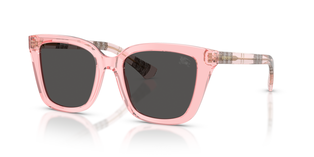 Burberry BE4487 Sunglasses in 424987 Pink / Dark Grey lens