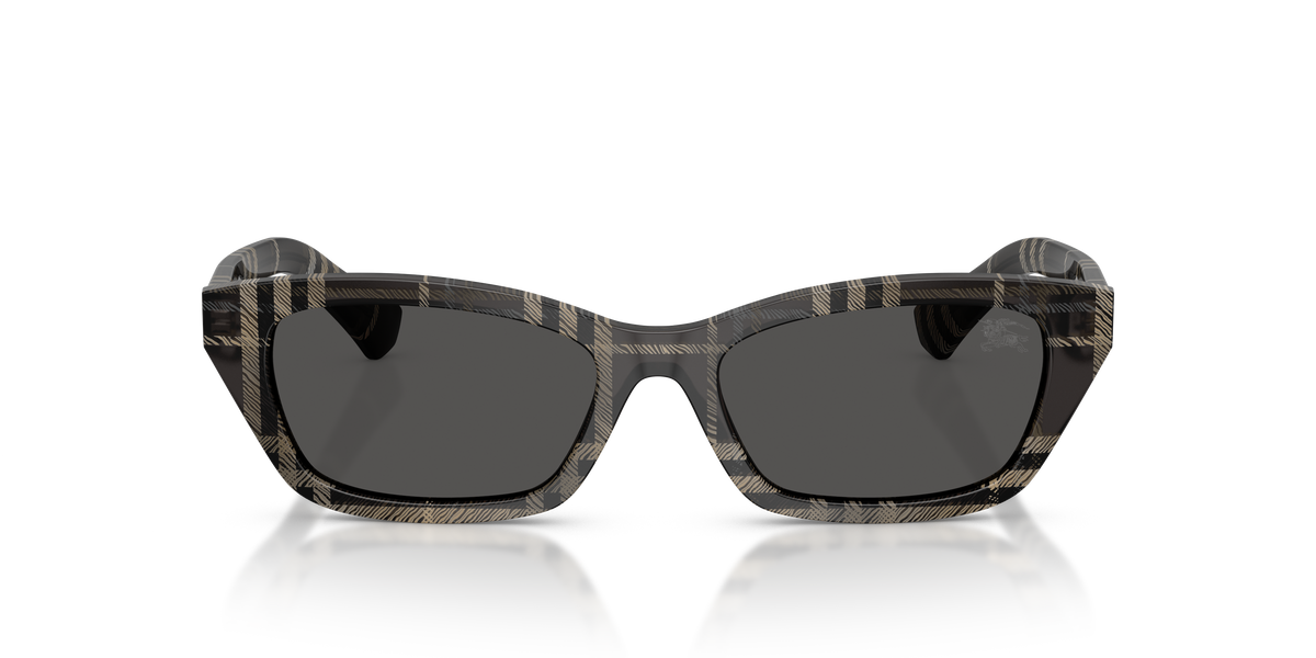 Burberry BE4488 Sunglasses in 419987 Check Grey / Dark Grey lens, front view