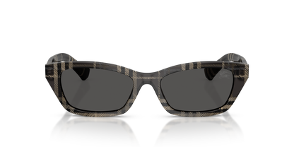 Burberry BE4488 Sunglasses in 419987 Check Grey / Dark Grey lens, front view