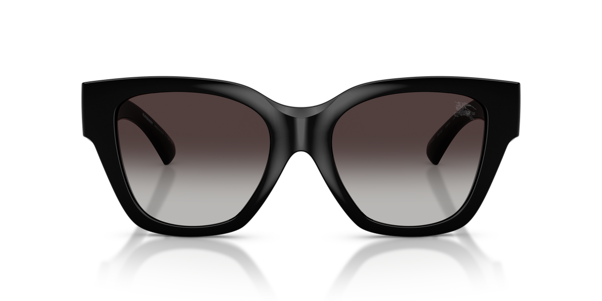 Burberry BE4489U Sunglasses in 300187 Black / Grey Gradient lens, front view