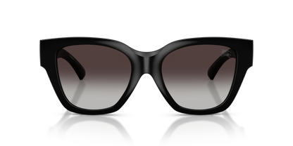 Burberry BE4489U Sunglasses in 300187 Black / Grey Gradient lens, front view