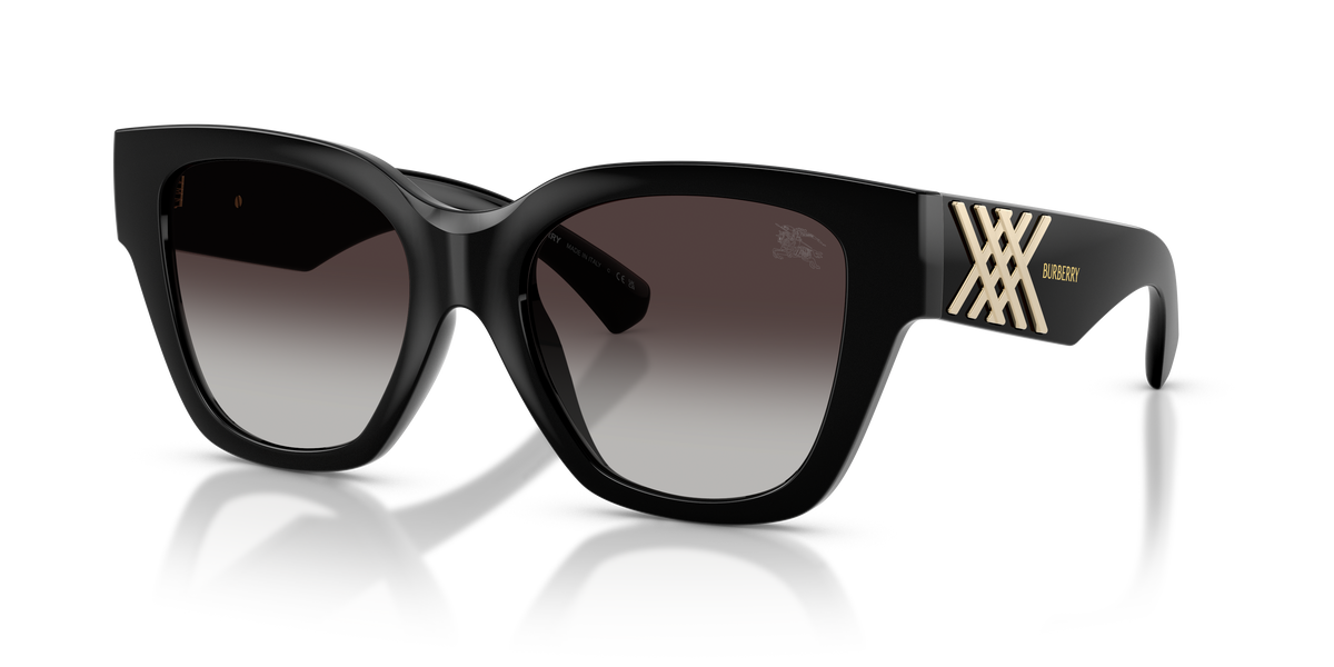 Burberry BE4489U Sunglasses in 300187 Black / Grey Gradient lens