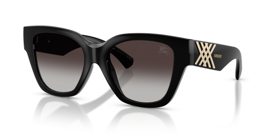 Burberry BE4489U Sunglasses in 300187 Black / Grey Gradient lens