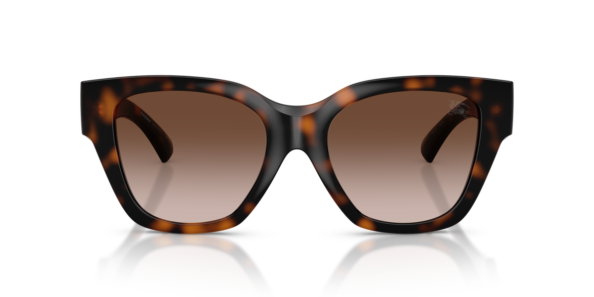 Burberry BE4489U Sunglasses in 300213 Dark Havana / Brown Gradient lens, front view