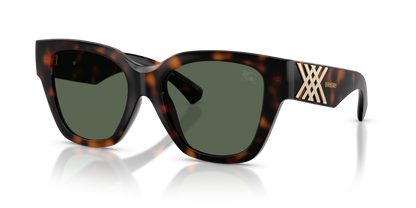 Burberry BE4489U Sunglasses in 300271 Dark Havana / Dark Green lens