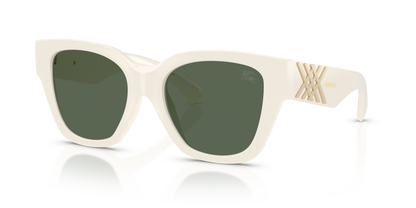 Burberry BE4489U Sunglasses in 421871 White / Dark Green lens