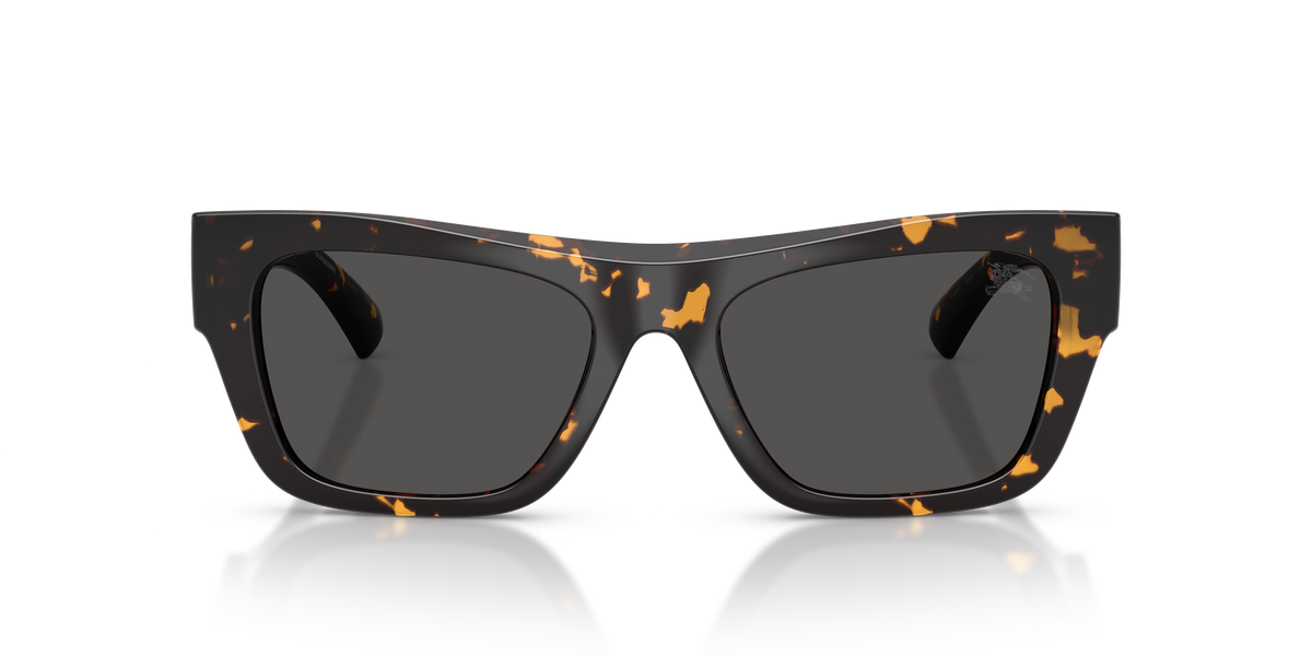 Burberry BE4490U Sunglasses in 410687 Yellow Havana / Dark Grey lens, front view