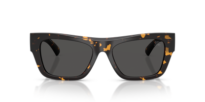 Burberry BE4490U Sunglasses in 410687 Yellow Havana / Dark Grey lens, front view