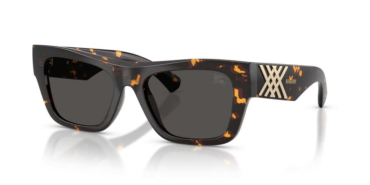 Burberry BE4490U Sunglasses in 410687 Yellow Havana / Dark Grey lens