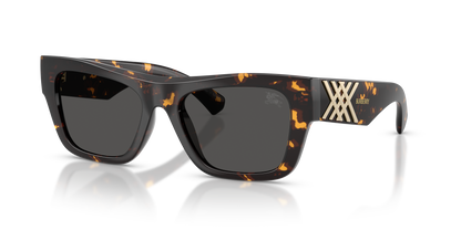 Burberry BE4490U Sunglasses in 410687 Yellow Havana / Dark Grey lens