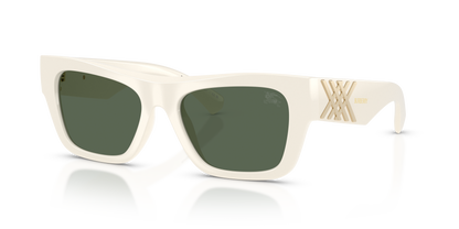 Burberry BE4490U Sunglasses in 421871 White / Dark Green lens