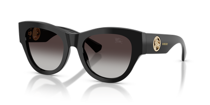 Burberry BE4491 Sunglasses in 30018G Black / Grey Gradient lens