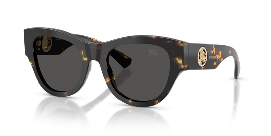 Burberry BE4491 Sunglasses in 410687 Yellow Havana / Dark Grey lens
