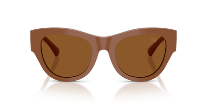 Burberry BE4491 Sunglasses in 422273 Brown / Dark Brown lens, front view