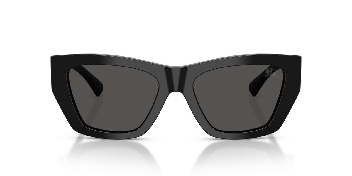 Burberry BE4492 Sunglasses in 300187 Black / Dark Grey lens, front view
