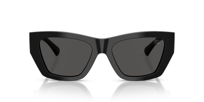 Burberry BE4492 Sunglasses in 300187 Black / Dark Grey lens, front view