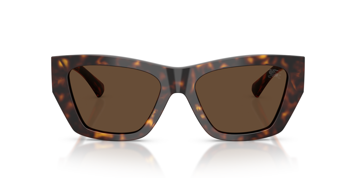 Burberry BE4492 Sunglasses in 300273 Dark Havana / Dark Brown lens, front view