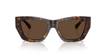 Burberry BE4492 Sunglasses in 300273 Dark Havana / Dark Brown lens, front view