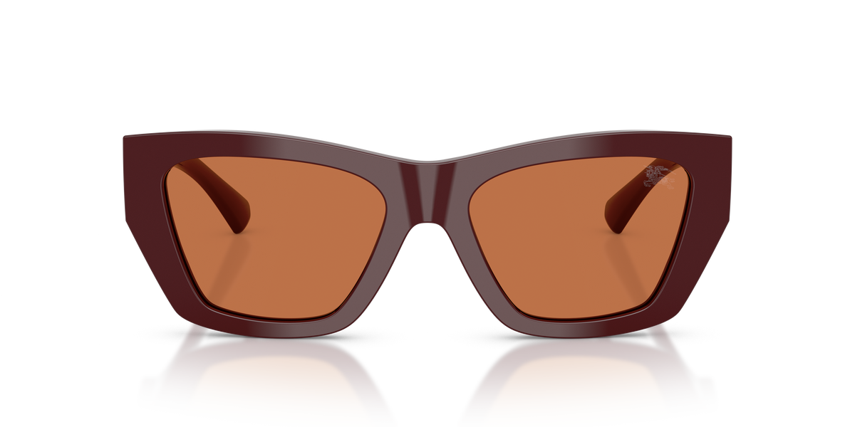 Burberry BE4492 Sunglasses in 411973 Bordeaux / Brown lens, front view